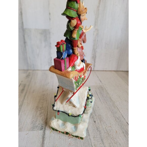 Jim shore 4060310 heaped with holiday cheer Xmas figure decor - Picture 9 of 10